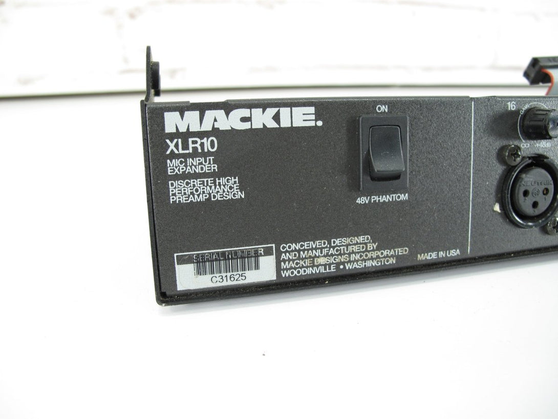 Mackie XLR10 XLR Microphone Input Expander CR - 1604 Input Expansion - ZeereeZ