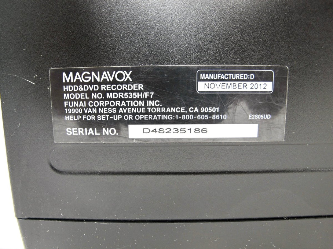 Magnavox MDR535H/F7 1TB Hard Drive HDD & DVD Recorder - ZeereeZ