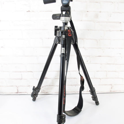 Manfrotto 3221 Aluminum Leg Tripod with 3029 Head Combination 3228A with Strap - ZeereeZ