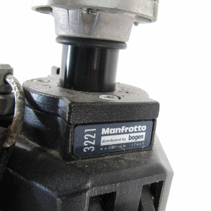 Manfrotto 3221 Aluminum Leg Tripod with 3029 Head Combination 3228A with Strap - ZeereeZ