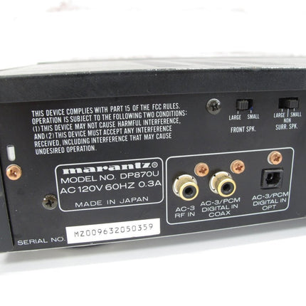 Marantz DP - 870 Digital Processor Dolby Digital Surround Sound - ZeereeZ