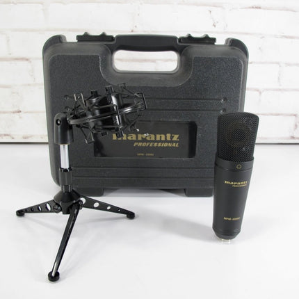Marantz MPM - 2000U Professional Condenser Microphone w/ Shock Mount & Stand - ZeereeZ