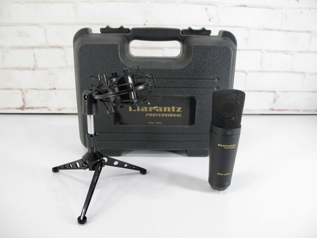 Marantz MPM - 2000U Professional Condenser Microphone w/ Shock Mount & Stand - ZeereeZ
