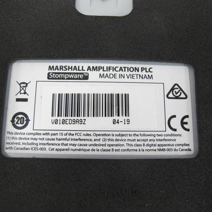 Marshall PEDL - 91009 Programmable Foot Switch For CODE Guitar Amplifier - ZeereeZ