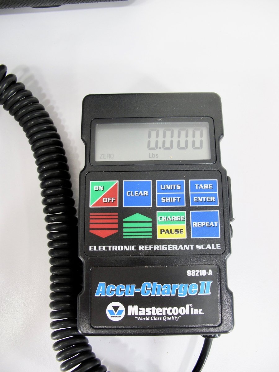 Mastercool 98210 - A Accu - Charge Programmable A/C AC Air Conditioner HVAC Refrigerant Scale - ZeereeZ