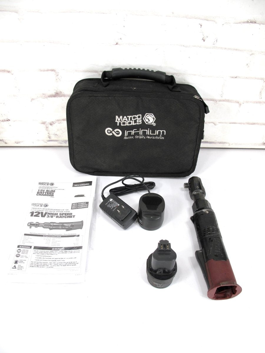 Matco Infinium MCL1238RA 3/8" 12V High Speed Ratchet Tool with Battery - ZeereeZ