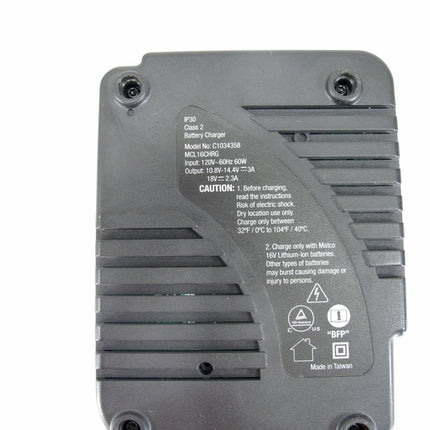 Matco Tools MCL16CHRG 16V 12V Lithium Ion Battery Charger C1034358 - ZeereeZ