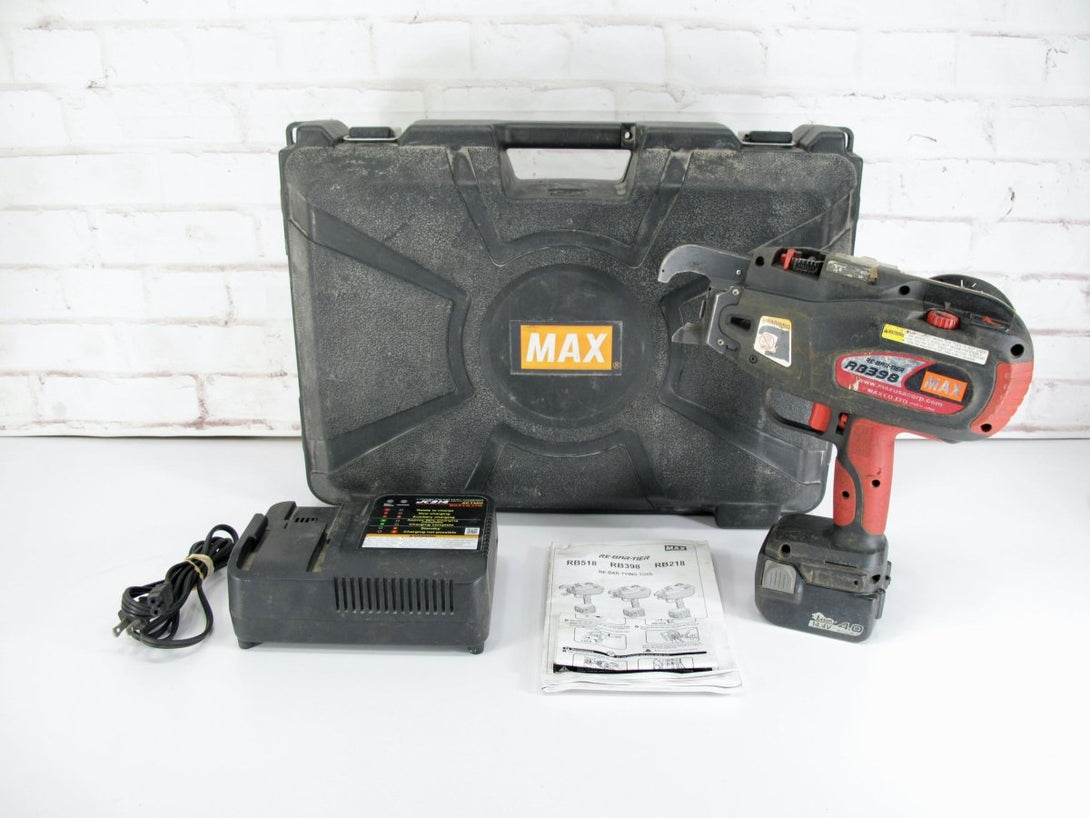 Max RB398S RE - Ba - Tier Rebar Tying Tool Up To #5 x #6 with 21GA Wire - ZeereeZ