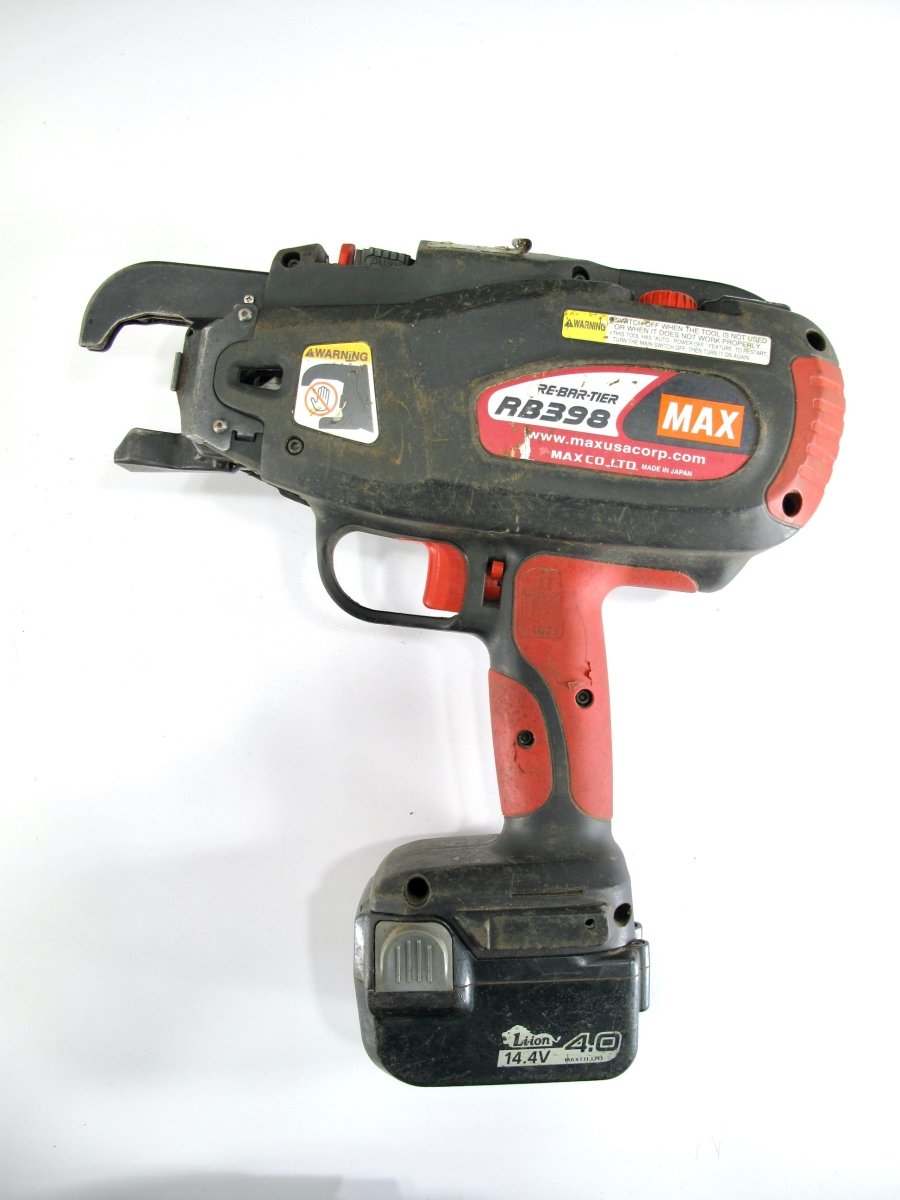 Max RB398S RE - Ba - Tier Rebar Tying Tool Up To #5 x #6 with 21GA Wire - ZeereeZ
