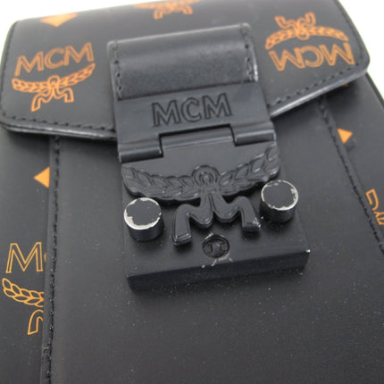 MCM MMRBASX04O9 Orange / Black Crossbody Leather Men's Bag - ZeereeZ