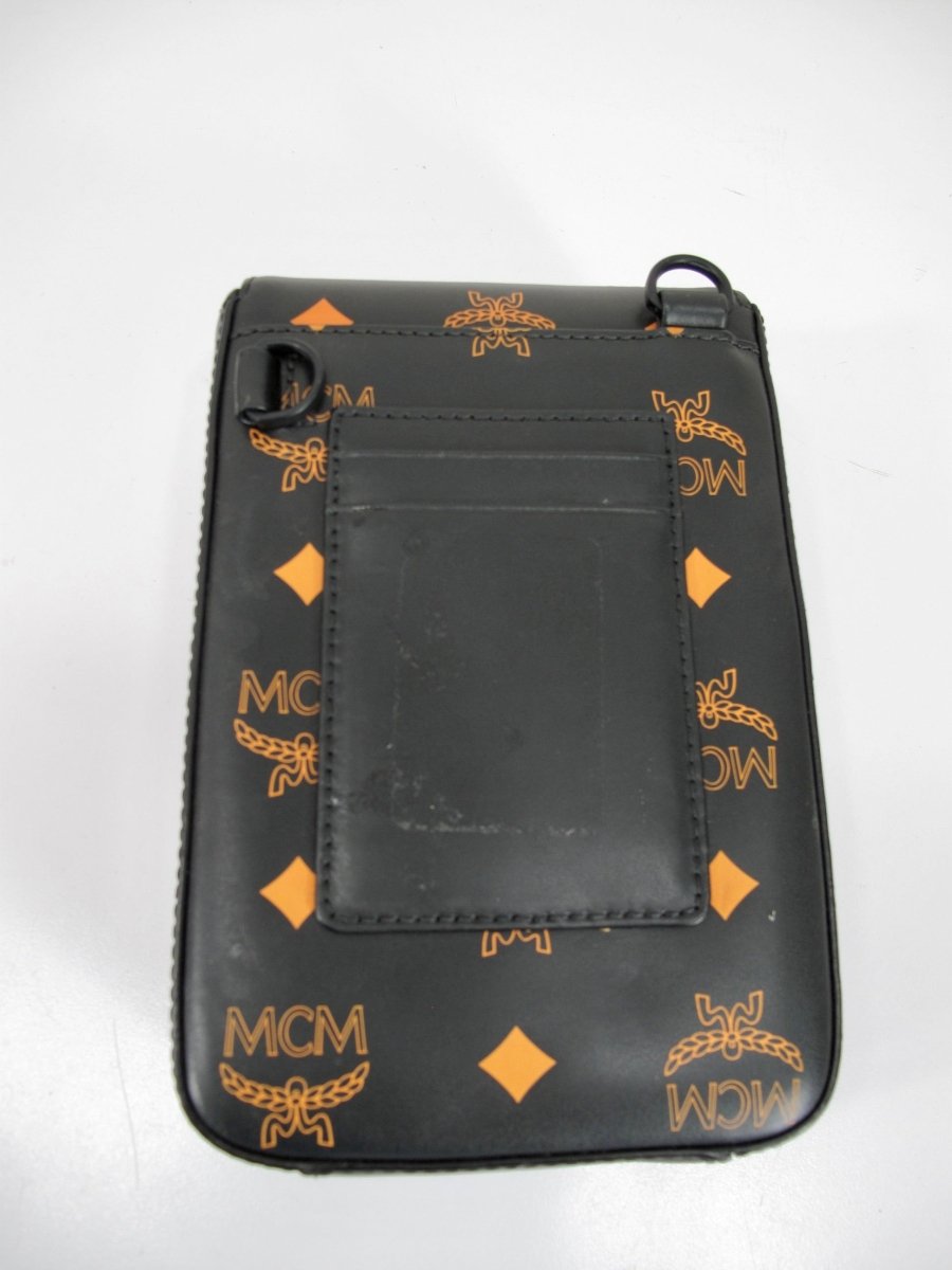 MCM MMRBASX04O9 Orange / Black Crossbody Leather Men's Bag - ZeereeZ