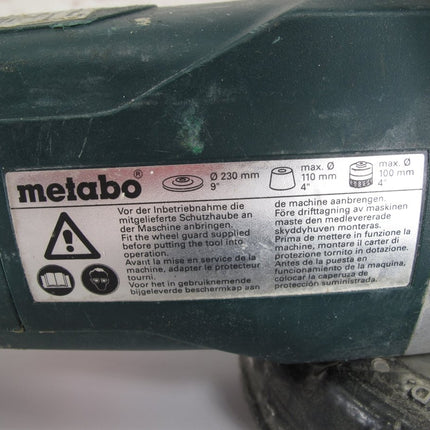 Metabo W21 - 230 7 - Inch/9 - Inch Heavy Duty 150lb Torque Angle Grinder - ZeereeZ