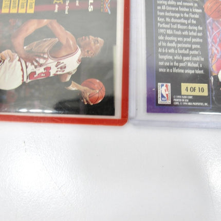 Michael Jordan 93 - 94 Inside Outside Fleer, 93 Skybox Face to Face, Pippen Beam Team Cards - ZeereeZ