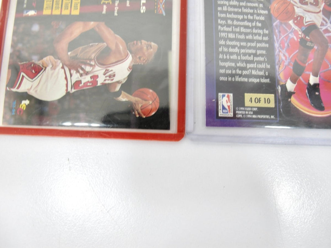 Michael Jordan 93 - 94 Inside Outside Fleer, 93 Skybox Face to Face, Pippen Beam Team Cards - ZeereeZ
