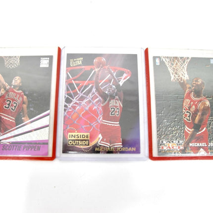 Michael Jordan 93 - 94 Inside Outside Fleer, 93 Skybox Face to Face, Pippen Beam Team Cards - ZeereeZ