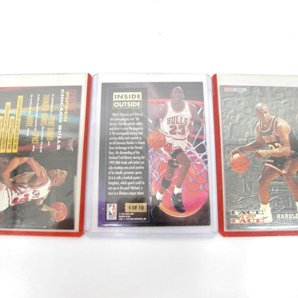 Michael Jordan 93 - 94 Inside Outside Fleer, 93 Skybox Face to Face, Pippen Beam Team Cards - ZeereeZ