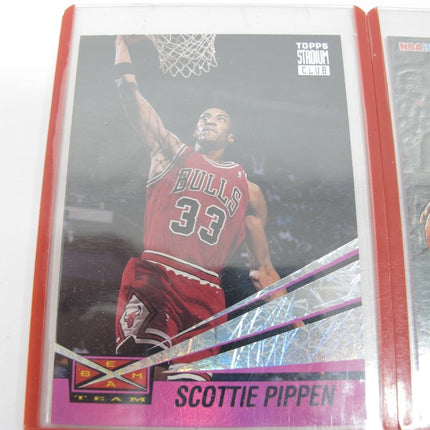 Michael Jordan 93 - 94 Inside Outside Fleer, 93 Skybox Face to Face, Pippen Beam Team Cards - ZeereeZ