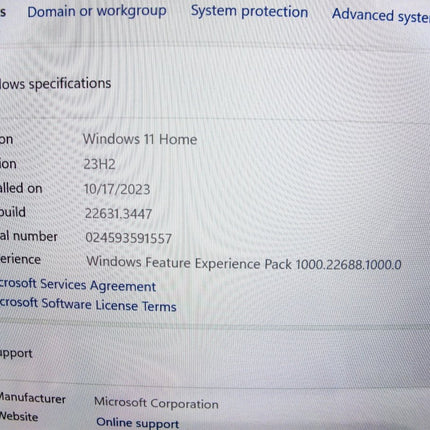 Microsoft Surface 2 1769 13.5" i7 - 8650U 1.90 8GB RAM 256GB SSD Win 11 - ZeereeZ