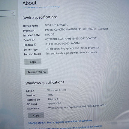 Microsoft Surface Pro 3 256GB Windows 10 Pro 8GB RAM 1.90GHz Tablet Computer - ZeereeZ