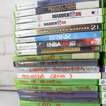 Microsoft Xbox 360 Lot of 60 GAMES - ZeereeZ