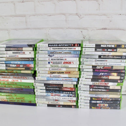 Microsoft Xbox 360 Lot of 60 GAMES - ZeereeZ