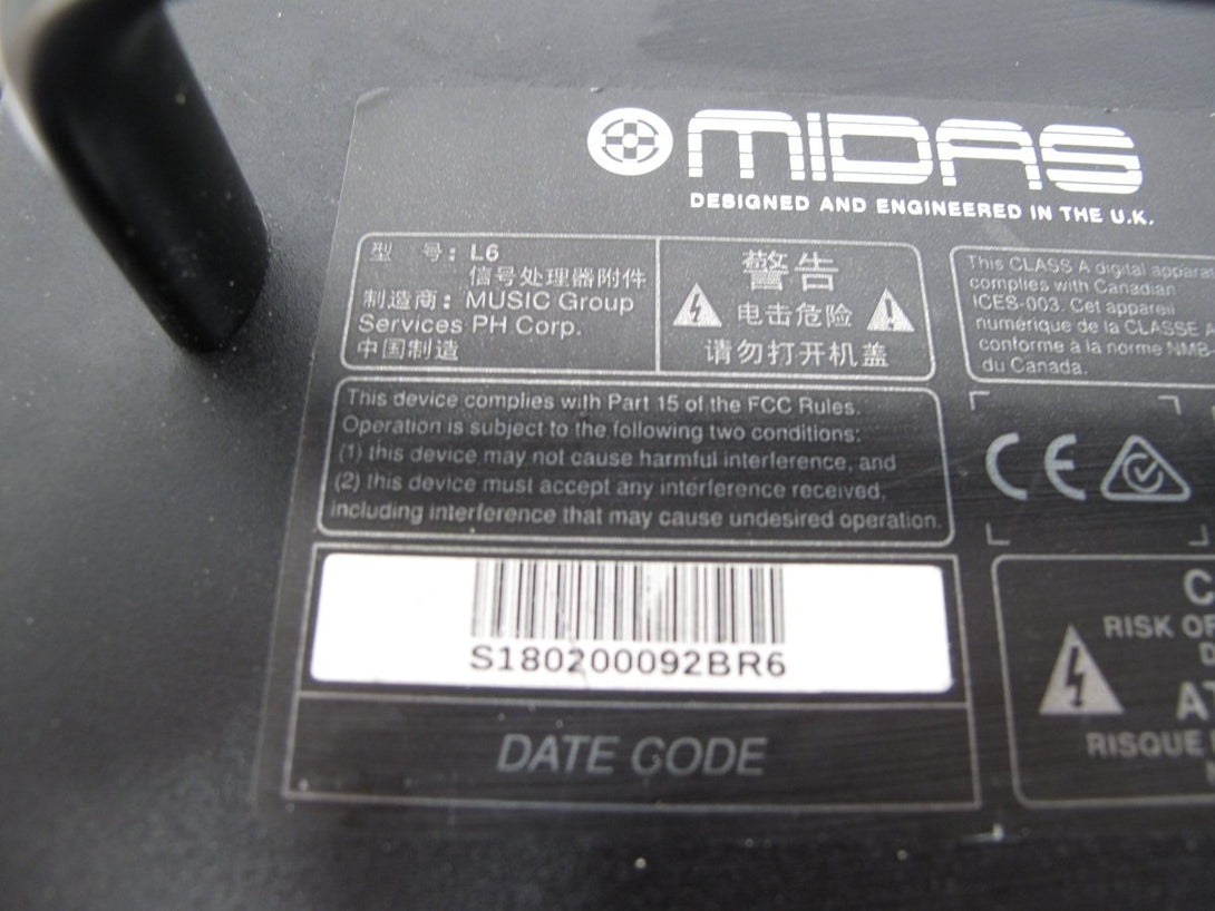 Midas L6 Legend 6 - Slot Powered 500 Series Audio Dynamics Module Housing - ZeereeZ
