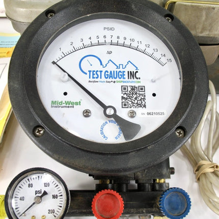 Midwest Instrument 845 - 5 Backflow Preventer Test Kit w/ Valves Calibrated 2021 - ZeereeZ