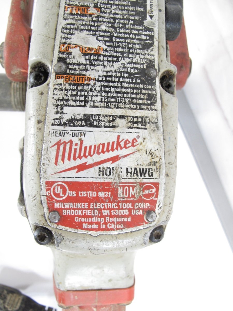 Milwaukee 1675 - 1 7.5 Amp 1/2" Hole Hawg Heavy Duty Right Angle Corded Drill - ZeereeZ