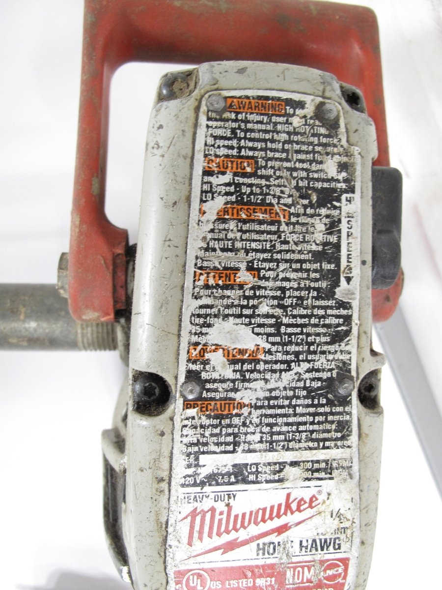 Milwaukee 1675 - 1 7.5 Amp 1/2" Hole Hawg Heavy Duty Right Angle Corded Drill - ZeereeZ
