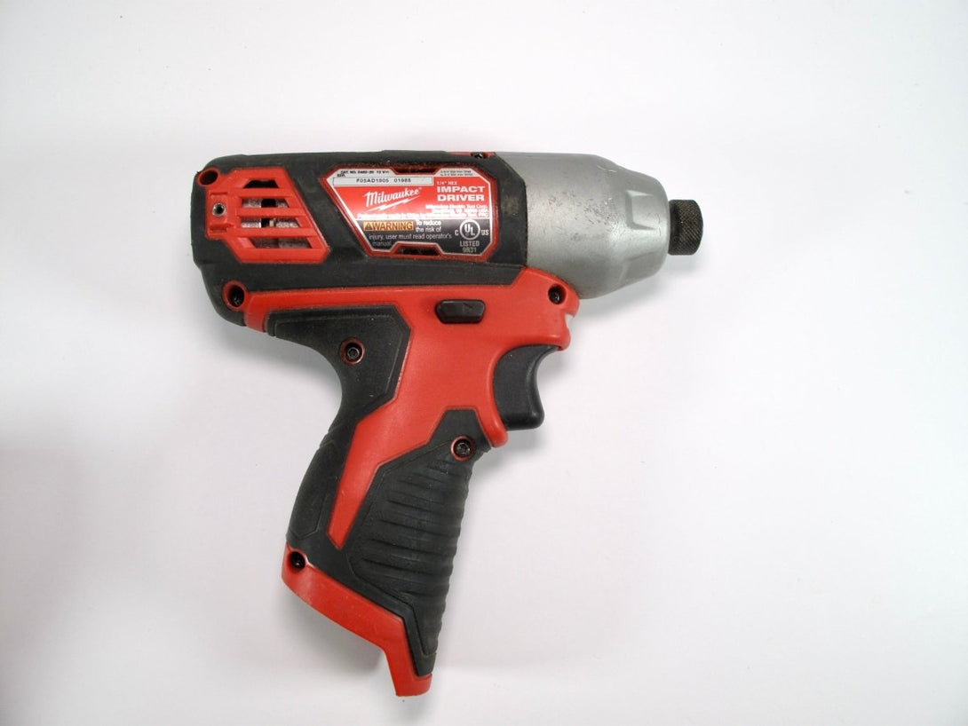 Milwaukee 2462 - 20 M12 12 - Volt Li - ion 1/4" Hex Impact Driver Tool Only - ZeereeZ