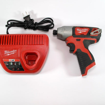 Milwaukee 2462 - 20 M12 12 - Volt Li - ion 1/4" Hex Impact Driver Tool Only - ZeereeZ