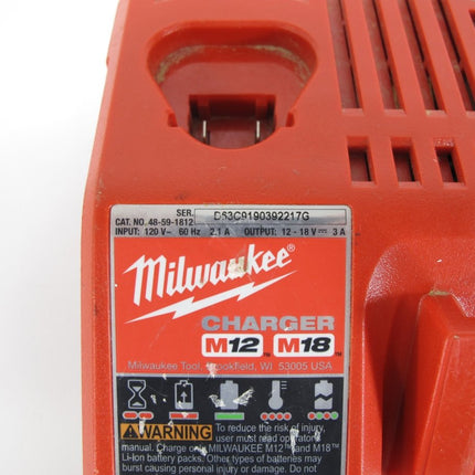 Milwaukee 48 - 59 - 1812 M12 M18 12V - 18V Red Lithium Battery Charger - ZeereeZ