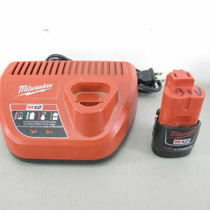 Milwaukee 48 - 59 - 2401 12V Li - Ion Tool Charger & 48 - 11 - 2401 12V Battery - ZeereeZ