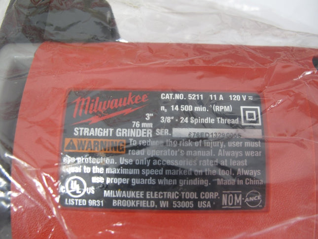 Milwaukee 5211 3 - Inch Diameter Corded Straight Die Grinder 120V - ZeereeZ