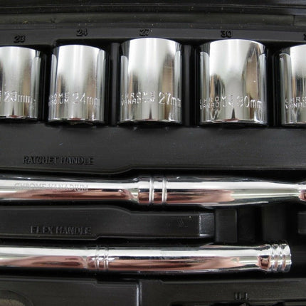 Mintcraft TS1019 - M 1 1 1 Socket Set 1/2 Drive, 19 - Piece - ZeereeZ