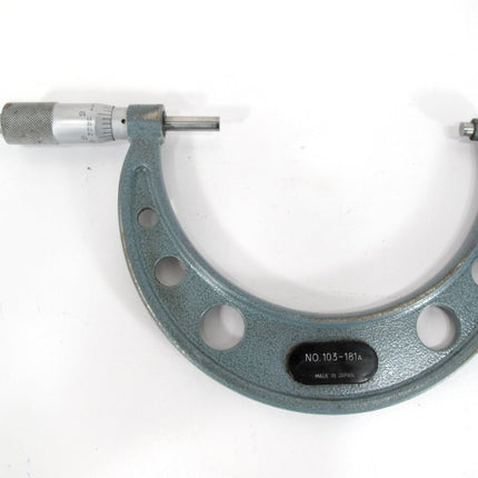 MITUTOYO 4 - 5" No.103 - 181A Outside Micrometer .001" - ZeereeZ