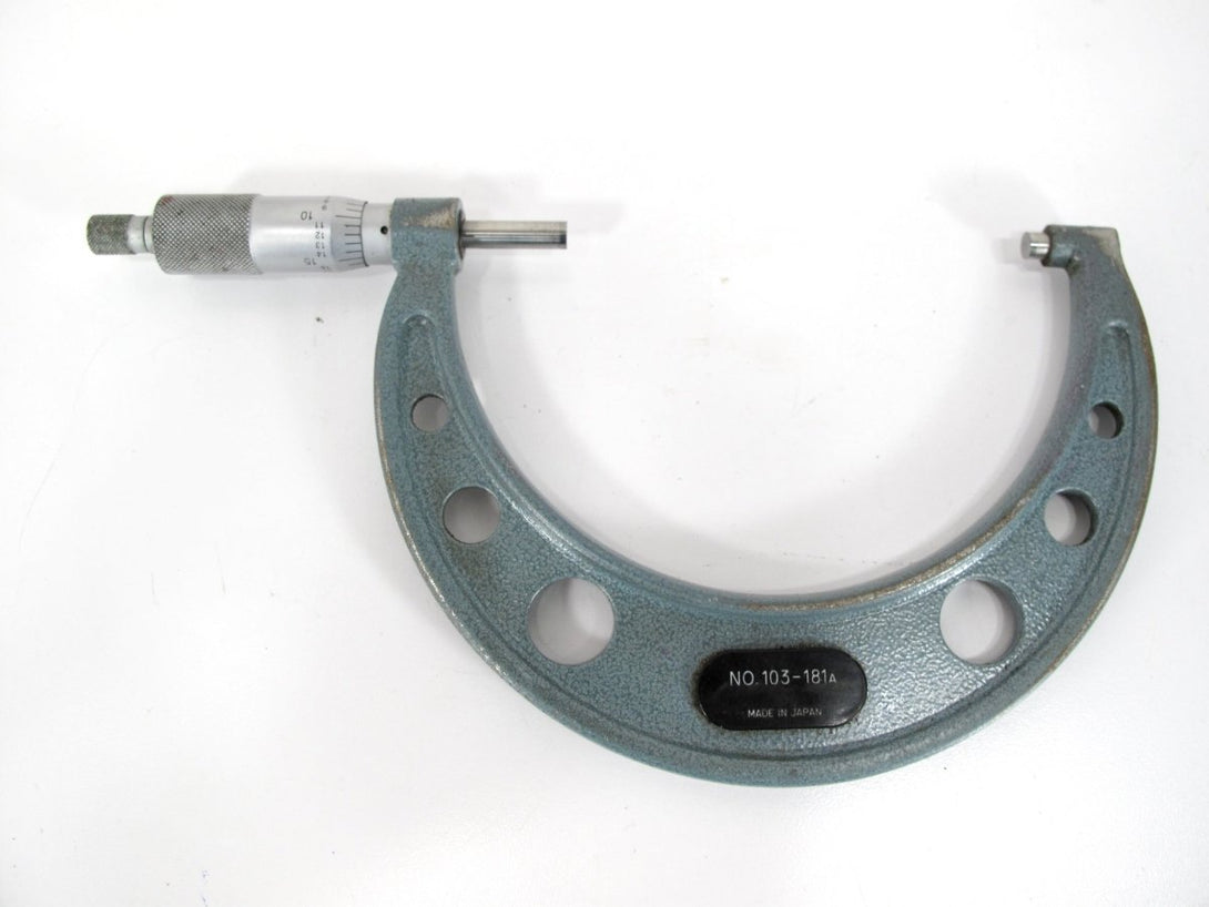 MITUTOYO 4 - 5" No.103 - 181A Outside Micrometer .001" - ZeereeZ