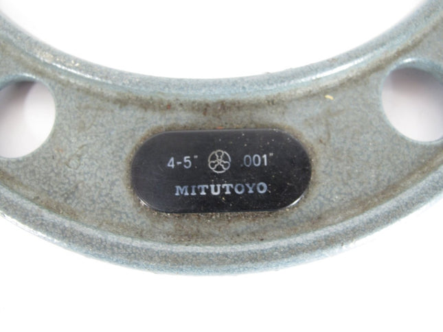 MITUTOYO 4 - 5" No.103 - 181A Outside Micrometer .001" - ZeereeZ