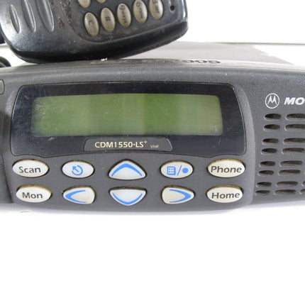 Motorola CDM1550 LS+ AAM25KKF9DP6AN VHF136 - 174MHz 25 - 40W 160CH Underdash Radio - ZeereeZ