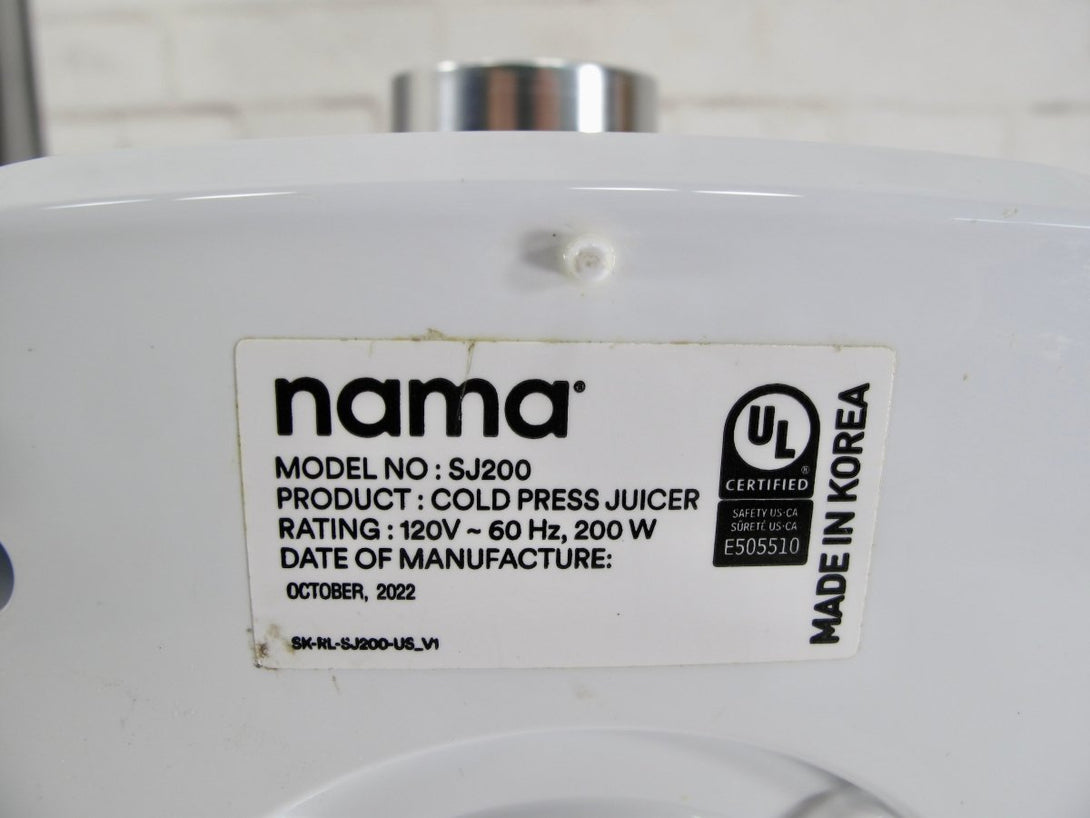 NAMA J2 SJ200 Cold Press Fruit & Vegetable Juicer - ZeereeZ