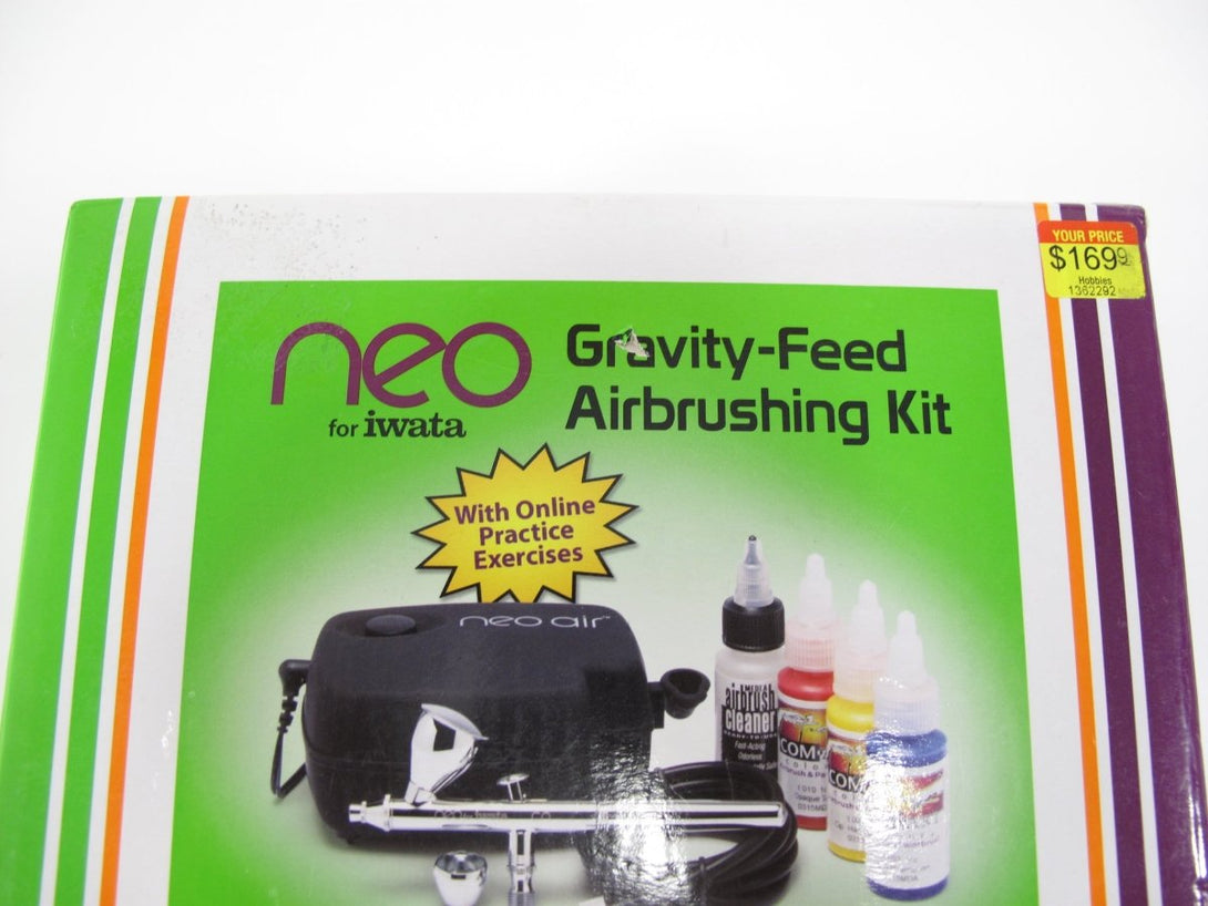 NEO for Iwata Gravity Feed Airbrushing Kit with NEO CN Airbrush Sprayer - ZeereeZ