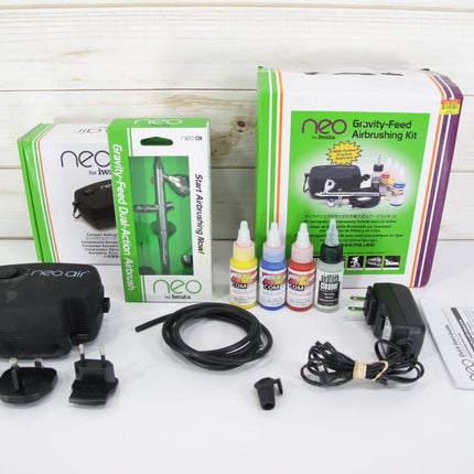 NEO for Iwata Gravity Feed Airbrushing Kit with NEO CN Airbrush Sprayer - ZeereeZ