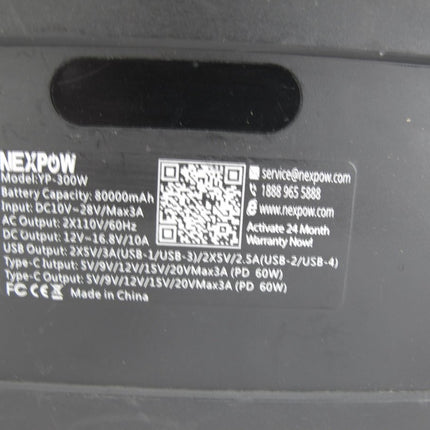 NEXPOW YP - 300W 80000mAh Solar Generator Power Station Energy Storage Supply 296Wh - ZeereeZ