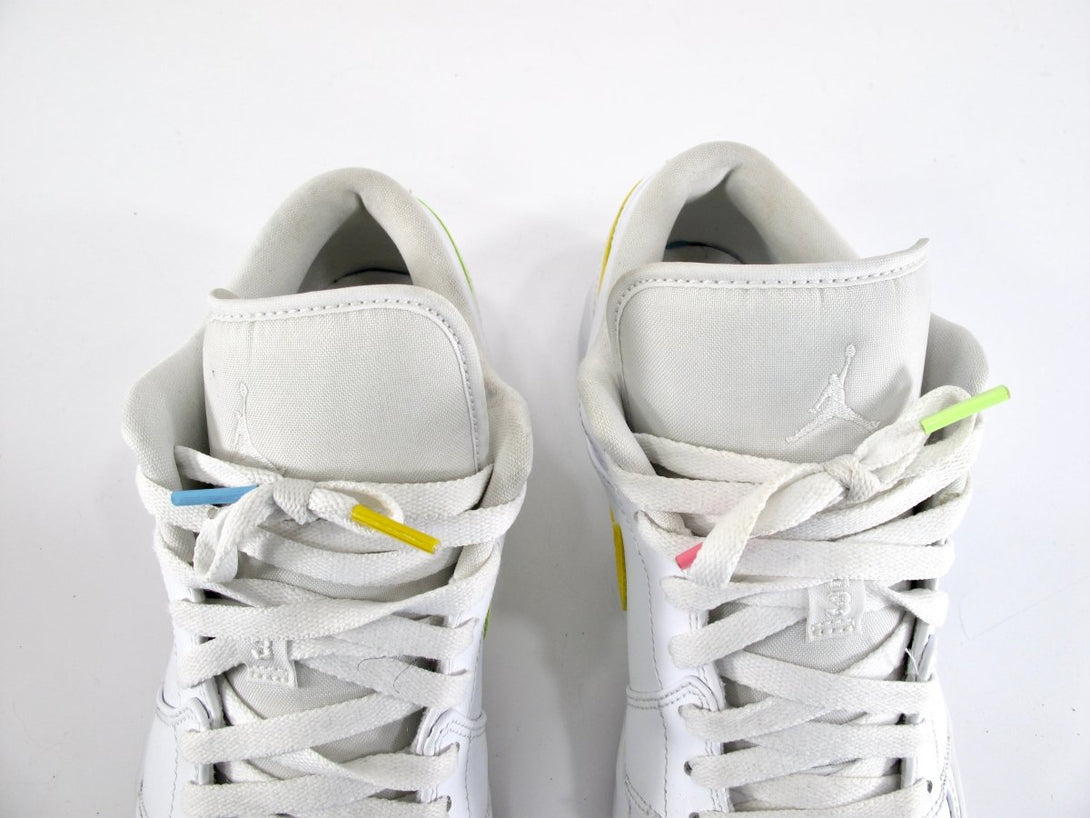 Nike Air Jordan 1 Low Multi - Color Swoosh Sneakers CW7033 - 100 Size 11 - ZeereeZ