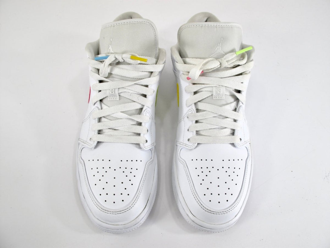 Nike Air Jordan 1 Low Multi - Color Swoosh Sneakers CW7033 - 100 Size 11 - ZeereeZ