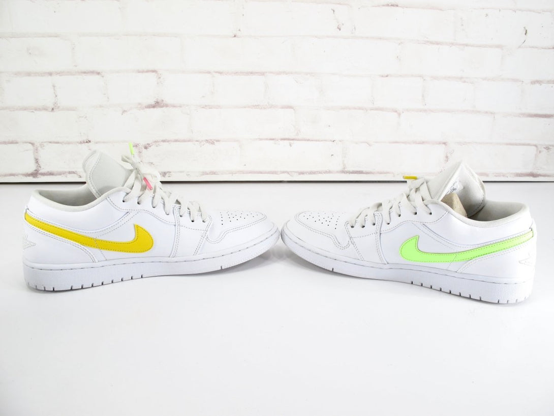 Nike Air Jordan 1 Low Multi - Color Swoosh Sneakers CW7033 - 100 Size 11 - ZeereeZ