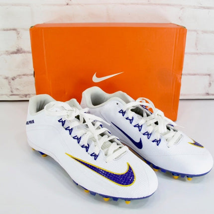 Nike Alpha Pro 2 TD LSU Tigers Iridescent Bottom Football Cleats Shoes Size 11 - ZeereeZ