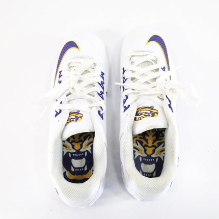 Nike Alpha Pro 2 TD LSU Tigers Iridescent Bottom Football Cleats Shoes Size 11 - ZeereeZ