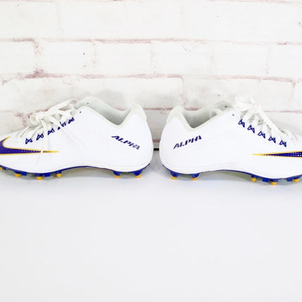 Nike Alpha Pro 2 TD LSU Tigers Iridescent Bottom Football Cleats Shoes Size 11 - ZeereeZ