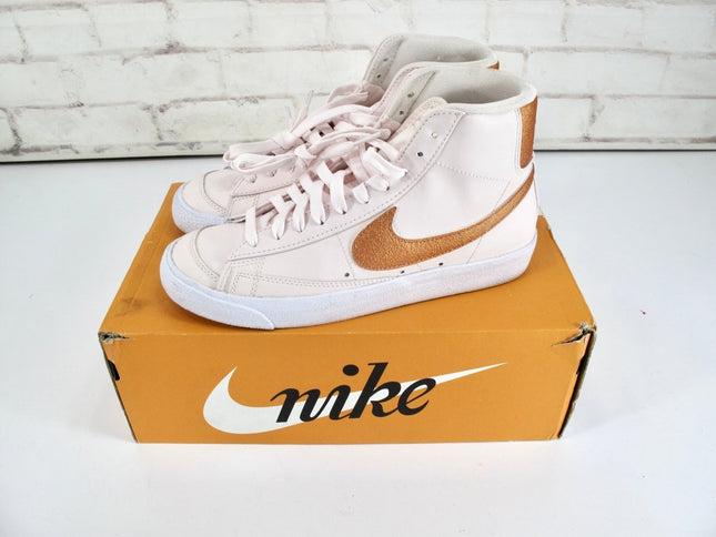 Nike Blazer Mid 77 White/Pink Women’s Sneakers Size US 8.5 DQ7574 - 600 - ZeereeZ